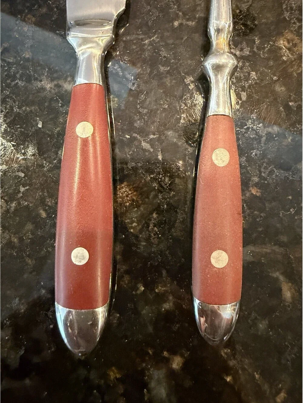 Hampton Silversmith Bistro Brown Handle 5 Pieces EUC